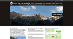 Desktop Screenshot of camping-delameije.com