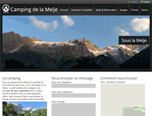 Tablet Screenshot of camping-delameije.com